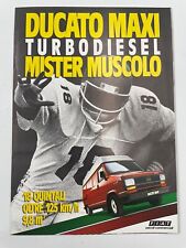 Clipping Poster Advertising 1986 Ducati Maxi turbo diesel mister muscolo
