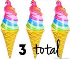 3 RAINBOW SWIRL Gonfiabile