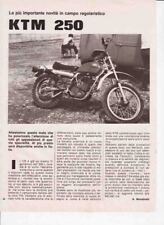 advertising Pubblicità- NEWS MOTO KTM  250 GS 1973- REGOLARITA ENDURO EPOCA
