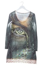 MISSY Abito a maniche lunghe Donna Abito Taglia IT 40 cachi-grigio chiaro