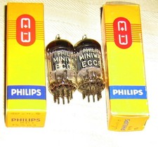 2 TUBE ECC83 12AX7 PHILIPS MINIWATT NUOVI MADE IN HOLLAND