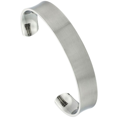 Acciaio inox concaved polsino - acciaio,