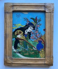 Dipinto vetro donna - a,