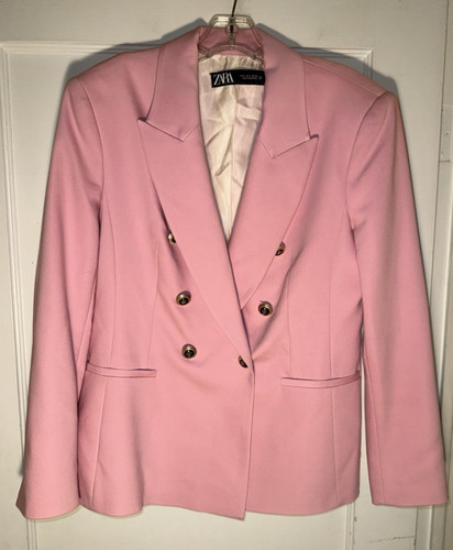 Blazer doppiopetto rosa zara - blazer,