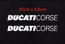 X2 Adesivi Prespaziati DUCATI CORSE Vari Colori 35cm PANIGALE V4 996
