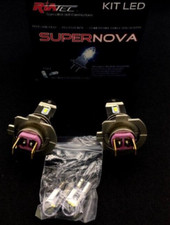 KIT 2 LAMPADE LED H7, H18 RIATEC SUPERNOVA 6000K BIANCO ICE NO ADATTATORI 12/24V