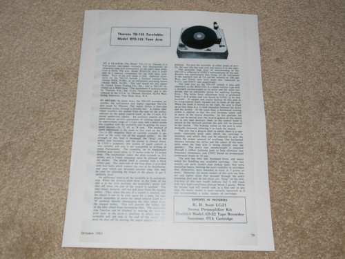 Thorens 135 giradischi - thorens,