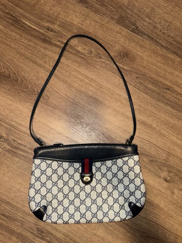 Vintage 80s navy gucci - navy,