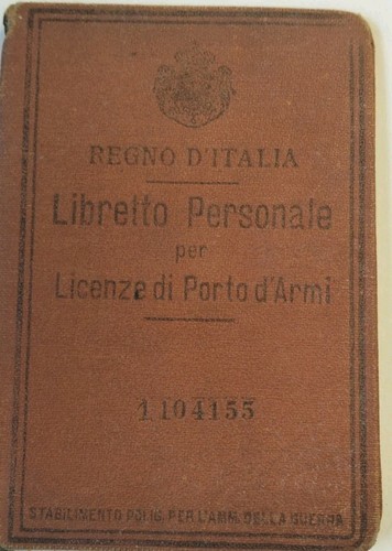 Libretto personale per licenza - libretto,