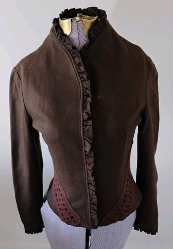 Giacca blazer lana crop donna