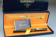 Waterman Ideal Paris Stilografica Laque Noir Nib "F" Oro 18Kt-750 France 1990s