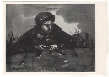 1957 PARTIGIANO Uomo con pistola ARTE TONO ZANCANARO. Italia vecchia cartolina RUSSA