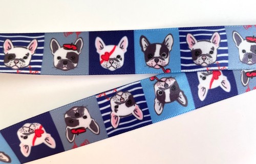 Nastro bull dog blu - bull, rosso