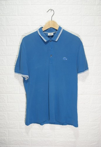 Polo lacoste azzurra - azzurra, con