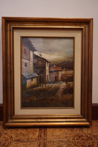 Quadro paesaggio contadino - quadro,