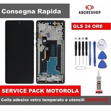 DISPLAY SERVICE MOTOROLA MOTO EDGE 50 FUSION LCD TOUCH FRAME BLU ROSA CELESTE