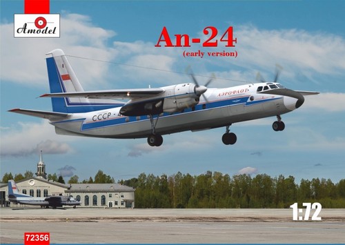 Antonov 24 livrea - 1/72, an-24