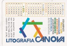 Calendarietto - litografia