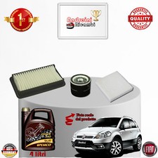 KIT TAGLIANDO FILTRI + OLIO FIAT SEDICI 1.6 16V 79KW 107CV DAL 2007 -> 2009