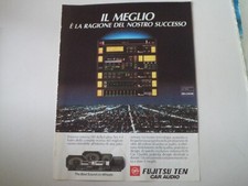 advertising Pubblicità 1986 AUTORADIO FUJITSU TEN CAR AUDIO SISTEMA 581