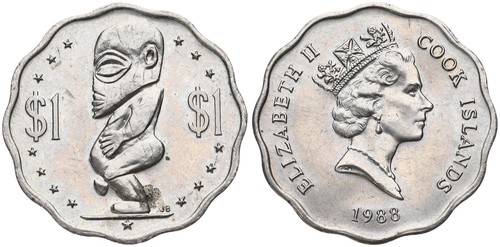 Cook islands dollaro - islands, 1