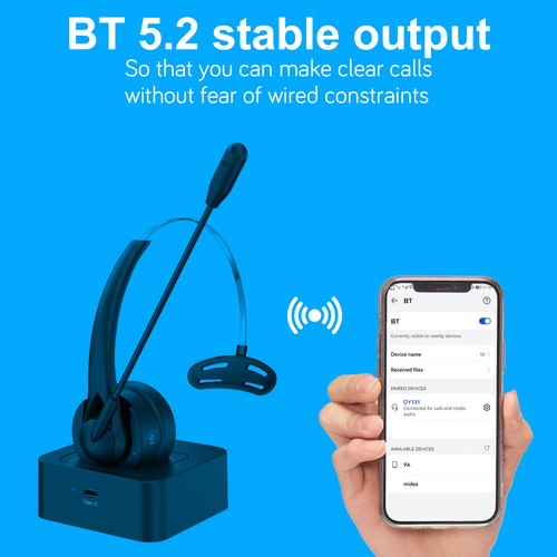 Cuffie ear wireless - on-ear, con