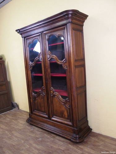 Libreria noce due porte - due,