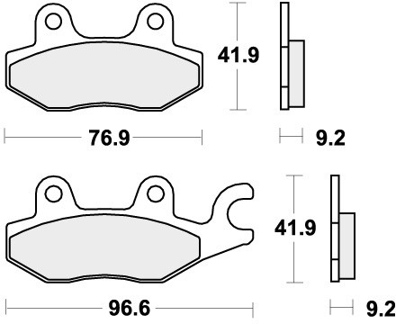 Pastiglie freno anteriori sbs - freno,