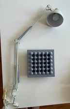 LUXO NASKA LORIS L-1 lampada da tavolo morsetto Design Jacobsen - bianco opaco