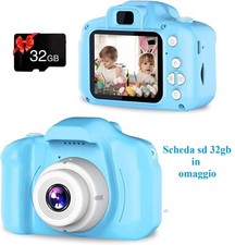 MACCHINA FOTOGRAFICA BAMBINi FOTOCAMERA 2" FOTO VIDEO GIOCHI + SD 32GB OMAGGIO
