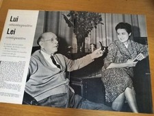 PABLO CASALS & MARTA ANNO 1960 ARTICOLO CLIPPING MUSICA ALIMENTA FELICITA