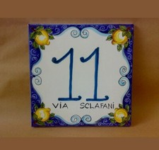 TARGA NUMERO CIVICO IN