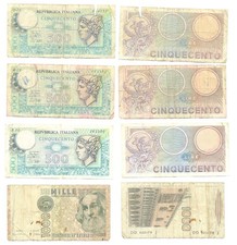 SET DI QUATTRO BANCONOTE IN
