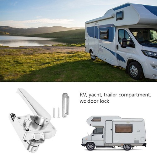 Serratura bagno camper argento
