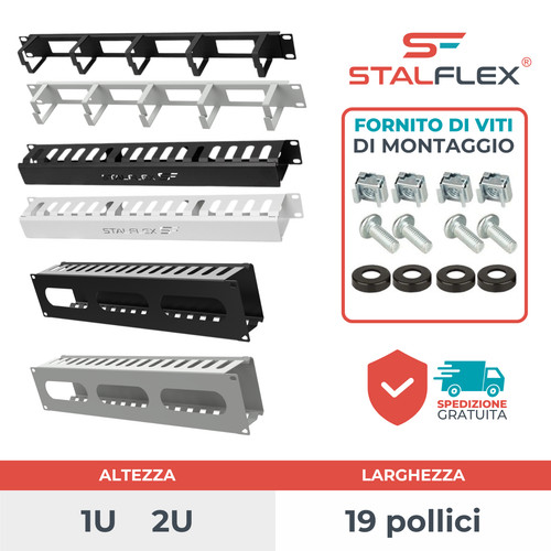Organizzatore cavi rack da - rack,