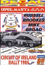 DECAL OPEL MANTA 400 R.BROOKES