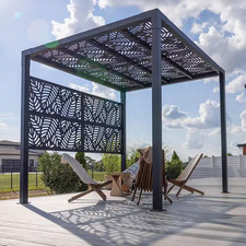 Parete laterale pergola nero