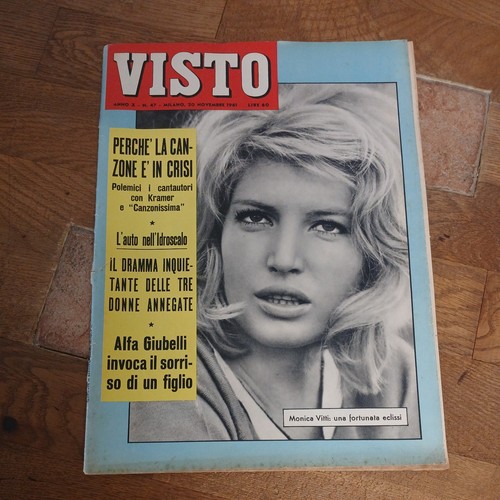 Visto 1961 monica vitti - visto, vitti=ray
