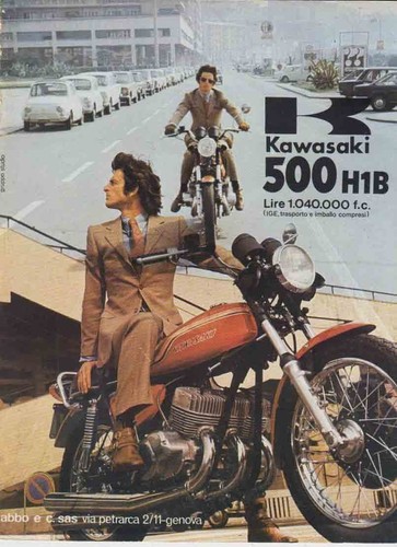 Advertising pubblicità moto - pubblicità-,