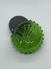 Rolex Triplock fermacarte italiano vetro verde di Murano torta luna di Salviati