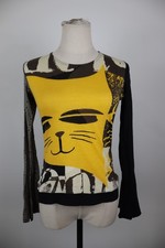 CUSTO BARCELONA MAGLIA DONNA TG 1 WOMAN CASUAL VINTAGE T-SHIRT TOP MANICA LUNGA