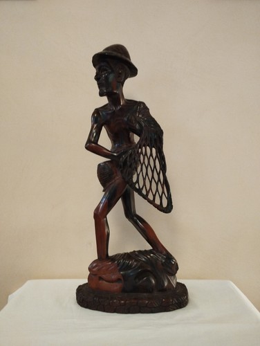 Statua legno figura - statua, in