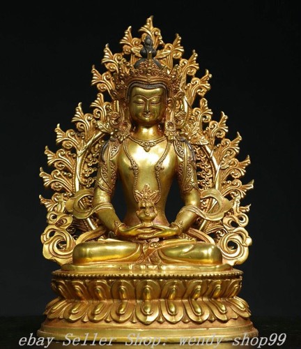 Statua vecchio buddismo - statua, 10"
