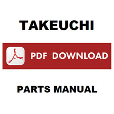 TAKEUCHI TB145 Excavator Catalogo ricambi Manuale parti esplosi  SPARE PARTS