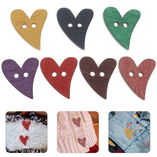 100 pcs bottoni legno piccoli - 100,
