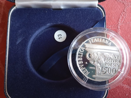 Italia 1993 500 lire argento - italia,