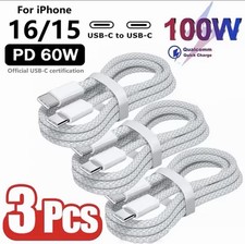 Set 3 Cavi USB-C 100W Ricarica