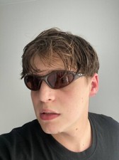 Occhiali da sole vintage Oakley Minute Brown Gorpcore Outdoor Y2K rari placca