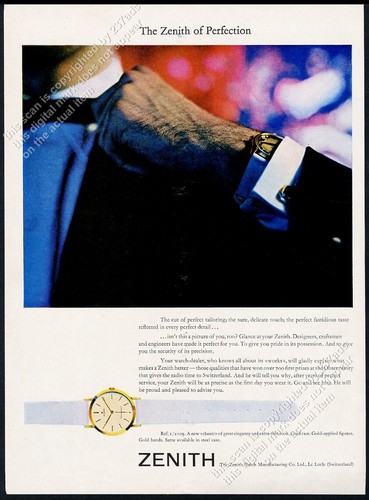 1958 zenith orologio oro foto - orologio,