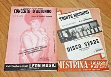 SPARTITI "TRISTE RICORDO,DISCO VERDE"